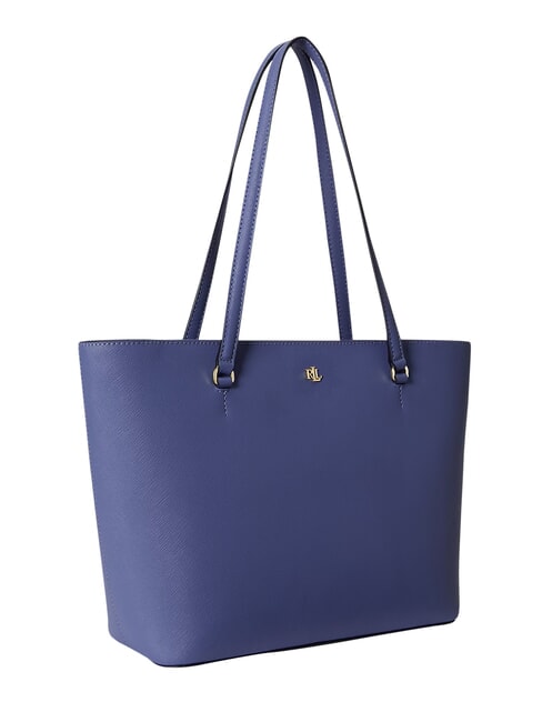 KARLY Shopping Bag in pelle carson blue - Borse Donna