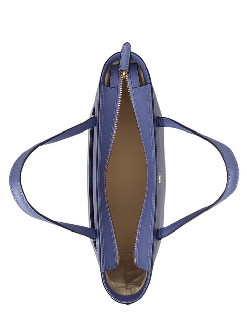 KARLY Shopping Bag in pelle carson blue - Borse Donna