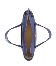 RALPH LAUREN KARLY Shopping Bag in pelle carson blue - Borse Donna - 5
