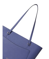RALPH LAUREN KARLY Shopping Bag in pelle carson blue - Borse Donna - 7
