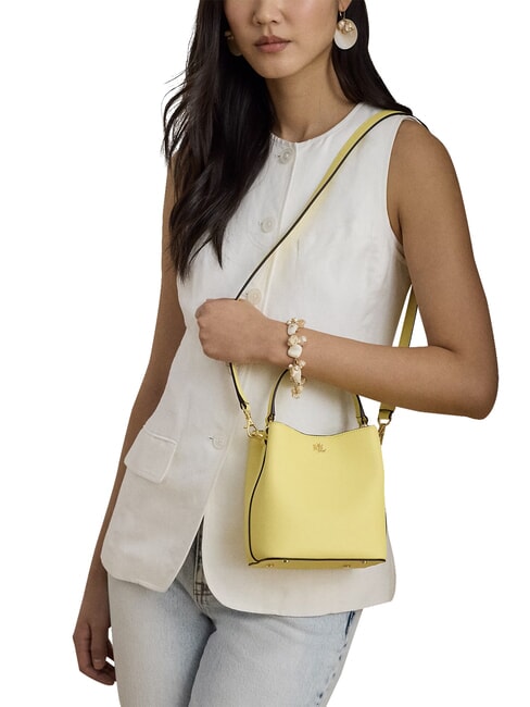 REESE Borsa a mano, con tracolla, in pelle lemon sorbet - Borse Donna