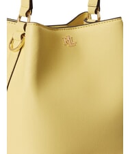 RALPH LAUREN REESE Borsa a mano, con tracolla, in pelle lemon sorbet - Borse Donna - 6