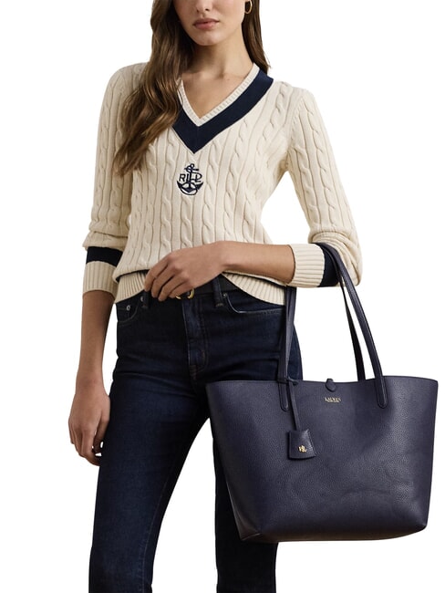 MERRIMACK Shopper reversibile a spalla navy/skinny stripe - Borse Donna