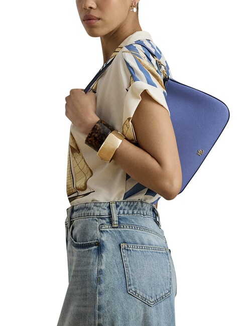 DANNI Borsa a spalla, con tracolla, in pelle carson blue - Borse Donna
