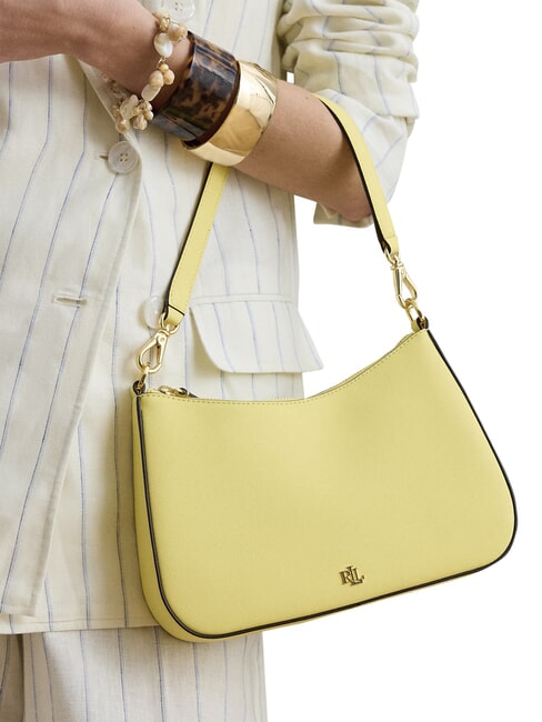 DANNI Borsa a spalla, con tracolla, in pelle lemon sorbet - Borse Donna
