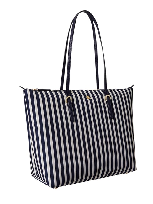 KEATON Borsa shopping media skinny stripe/refined navy - Borse Donna