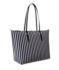 RALPH LAUREN KEATON Borsa shopping media skinny stripe/refined navy - Borse Donna - 3