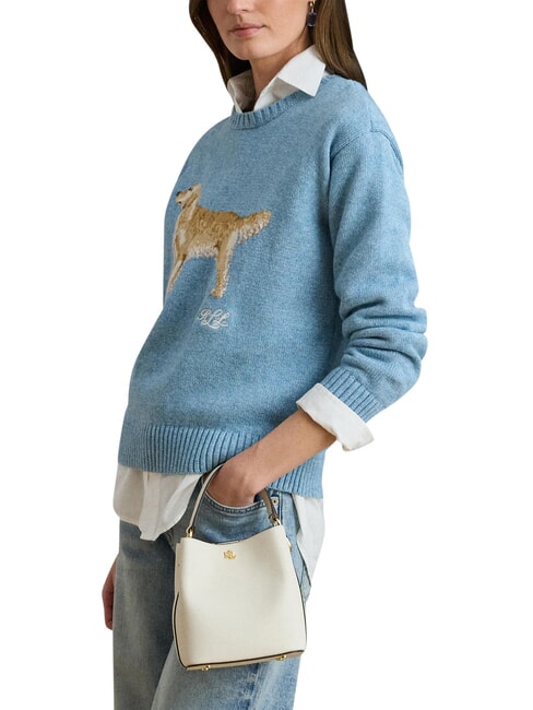 REESE Borsa a mano, con tracolla, in pelle soft white - Borse Donna