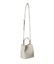 RALPH LAUREN REESE Borsa a mano, con tracolla, in pelle soft white - Borse Donna - 3