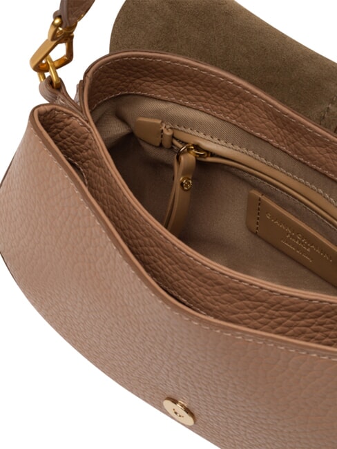 HELENA ROUND Borsa a mano, con tracolla, in pelle clay - Borse Donna