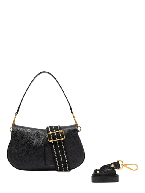 HELENA ROUND Borsa a mano, con tracolla, in pelle Nero - Borse Donna