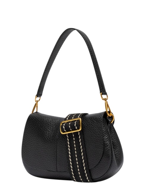 HELENA ROUND Borsa a mano, con tracolla, in pelle Nero - Borse Donna
