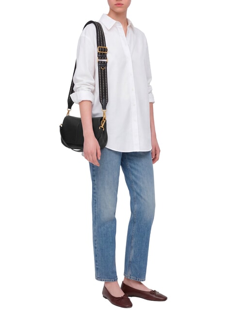 HELENA ROUND Borsa a mano, con tracolla, in pelle Nero - Borse Donna