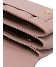 LOVE MOSCHINO EMBOSSED Borsa a spalla rosa - Borse Donna - 4