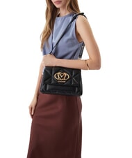 LOVE MOSCHINO EMBOSSED Borsa a spalla Nero - Borse Donna - 2