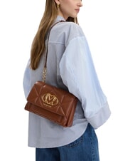 LOVE MOSCHINO EMBOSSED Borsa a spalla marrone - Borse Donna - 2