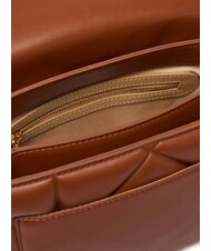 LOVE MOSCHINO EMBOSSED Borsa a spalla marrone - Borse Donna - 5