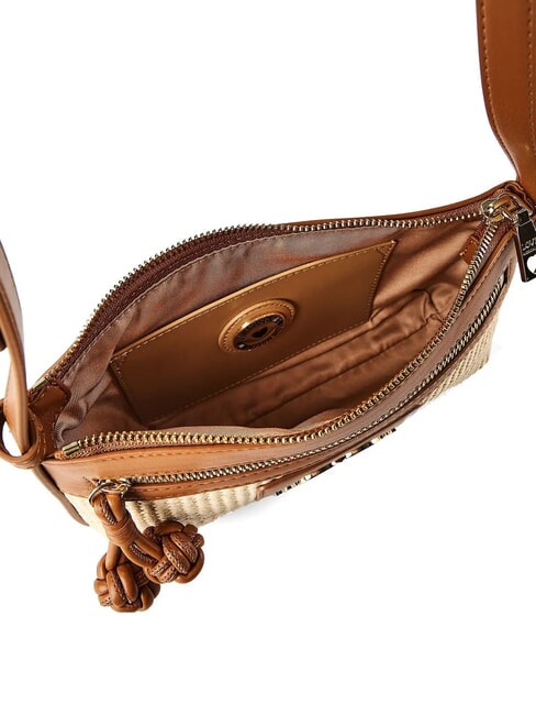 STRAW CHIC Mini Bag a spalla naturale/cuoio - Borse Donna