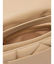 LOVE MOSCHINO EMBOSSED Borsa a spalla taupe - Borse Donna - 5