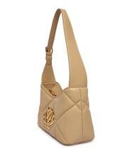 LOVE MOSCHINO EMBOSSED Borsa a spalla taupe - Borse Donna - 3