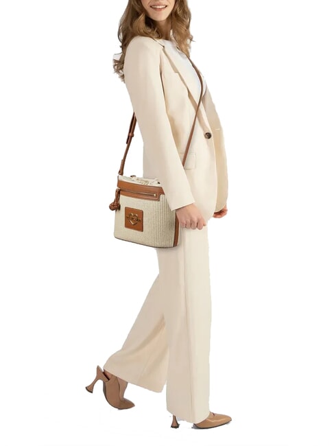 STRAW CHIC Mini Bag a tracolla naturale/cuoio - Borse Donna