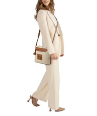 LOVE MOSCHINO STRAW CHIC Mini Bag a tracolla naturale/cuoio - Borse Donna - 4