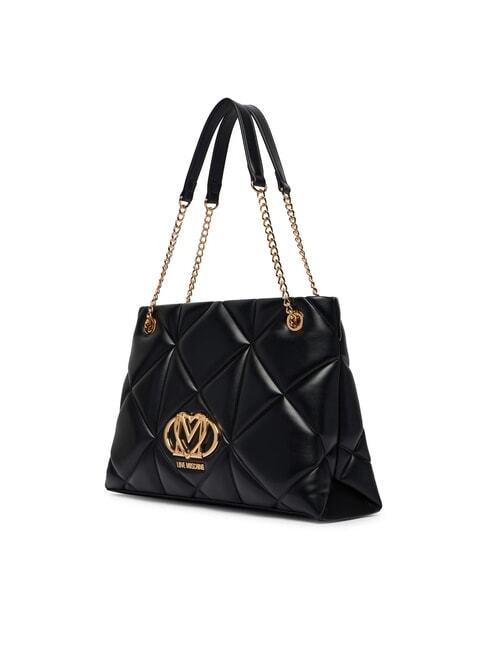 EMBOSSED Quilted Borsa a spalla Nero - Borse Donna