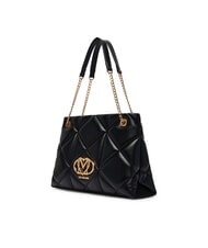 LOVE MOSCHINO EMBOSSED Quilted Borsa a spalla Nero - Borse Donna - 3
