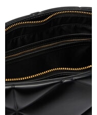 LOVE MOSCHINO EMBOSSED Quilted Borsa a spalla Nero - Borse Donna - 5