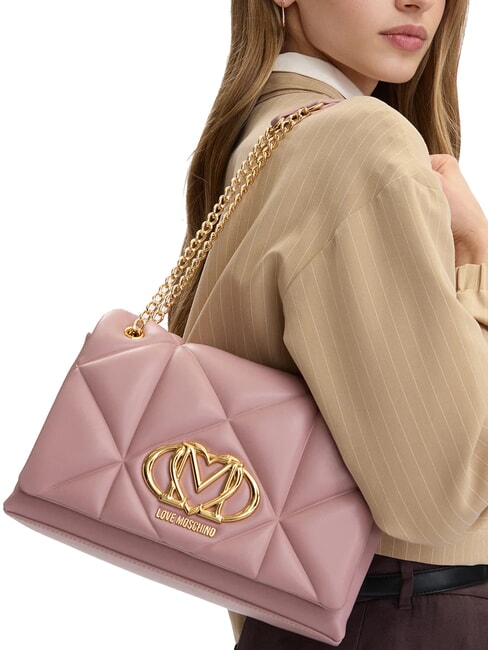 EMBOSSED Borsa a spalla / a tracolla rosa - Borse Donna