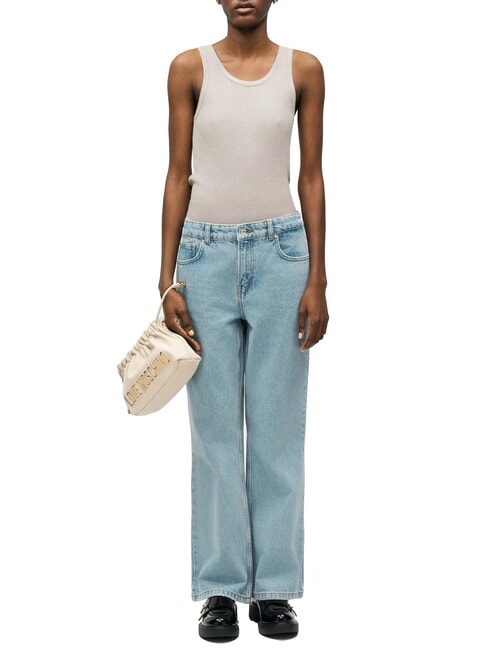 EMBOSSED Borsetta a tracolla avorio - Borse Donna