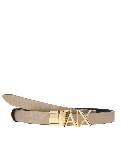 CINTURA Cintura reversibile in pelle black / sand - Cinture