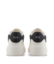 ARMANI EXCHANGE SUPER MINI-TUMBLED Sneakers  off white+black - Scarpe Donna - 3
