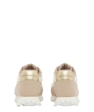 ARMANI EXCHANGE DROP MICROSUEDE Sneakers con logo laterale sand+off white - Scarpe Donna - 4