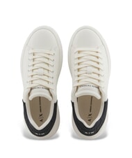 ARMANI EXCHANGE SUPER MINI-TUMBLED Sneakers  off white+black - Scarpe Donna - 4