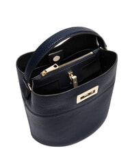 FURLA AMELIA Borsa secchiello mini, a mano, in pelle ink blue - Borse Donna - 3