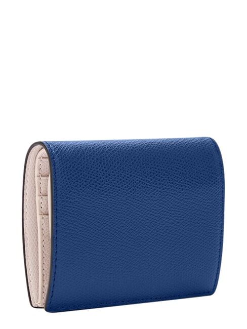 CAMELIA COMPACT Portafoglio piccolo in pelle ares indigo+corolla int. - Portafogli Donna
