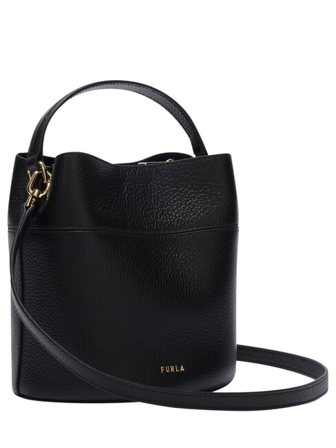 AMELIA Borsa secchiello mini, a mano, in pelle Nero - Borse Donna