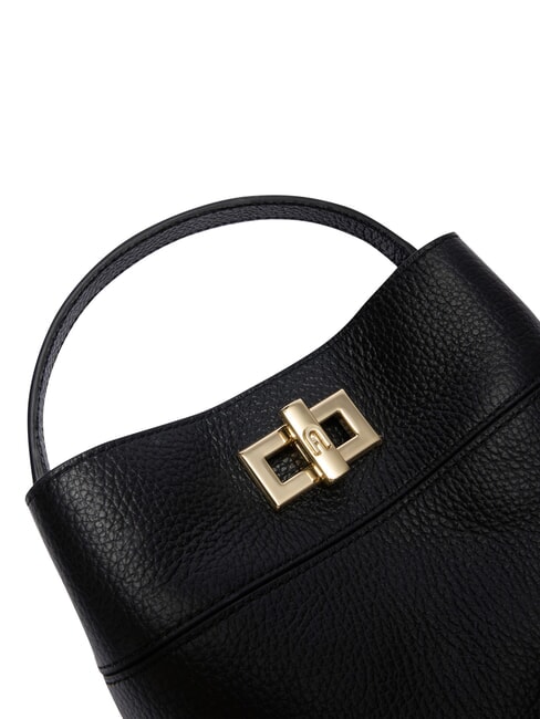 AMELIA Borsa secchiello mini, a mano, in pelle Nero - Borse Donna