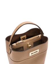 FURLA AMELIA Borsa secchiello mini, a mano, in pelle toffee - Borse Donna - 3