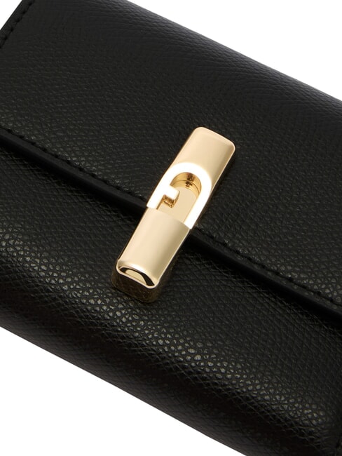 IRIDE Portafoglio compatto, in pelle Nero - Portafogli Donna