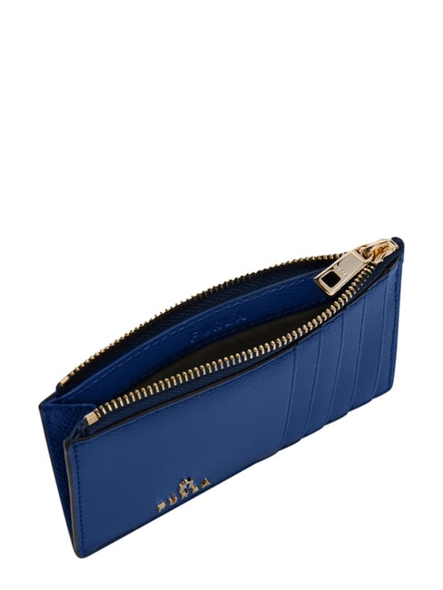 CAMELIA Portafoglio piatto in pelle indigo - Portafogli Donna