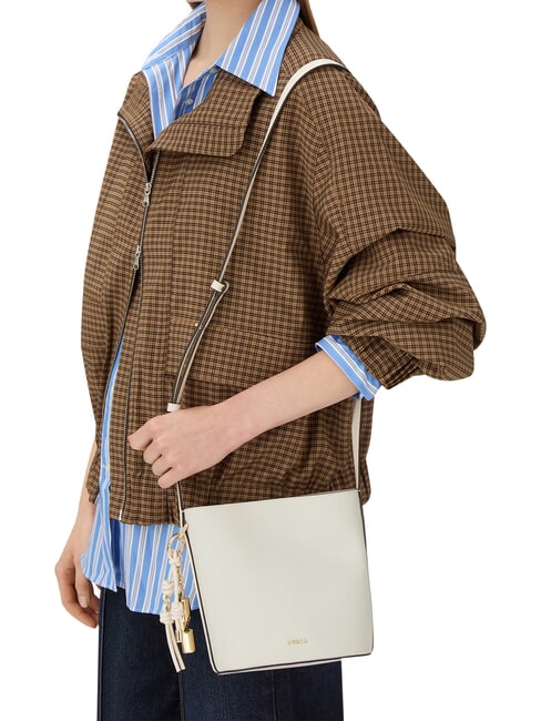 ROXIE Borsa secchiello a tracolla pelle ares PANNA - Borse Donna