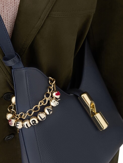 GOCCIA Borsa a spalla, in pelle ink blue - Borse Donna