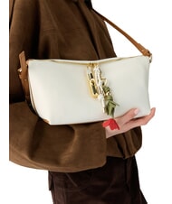 FURLA DEBBY Borsa a spalla, in pelle panna+brandy - Borse Donna - 4