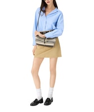 FURLA DEBBY Borsa spalla, pelle e lino - Borse Donna