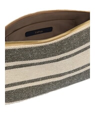 FURLA DEBBY Borsa spalla, pelle e lino toni indigo - Borse Donna - 5