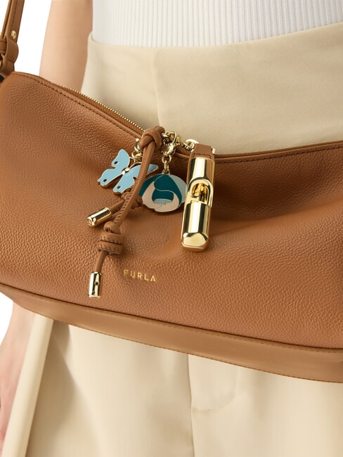 DEBBY Borsa a spalla, in pelle brandy - Borse Donna