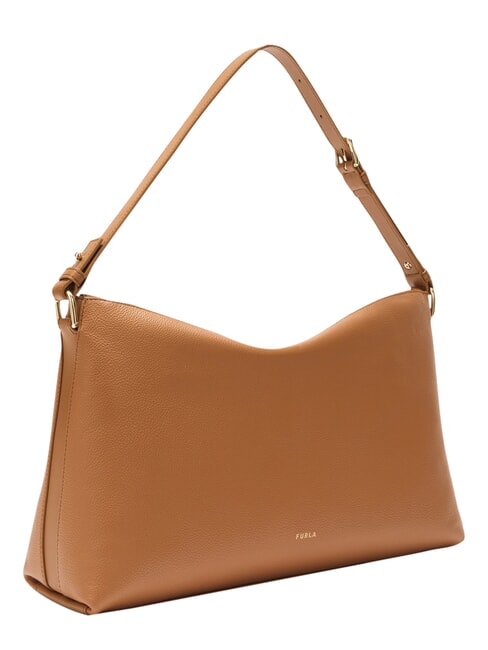 DEBBY Borsa a spalla, in pelle brandy - Borse Donna