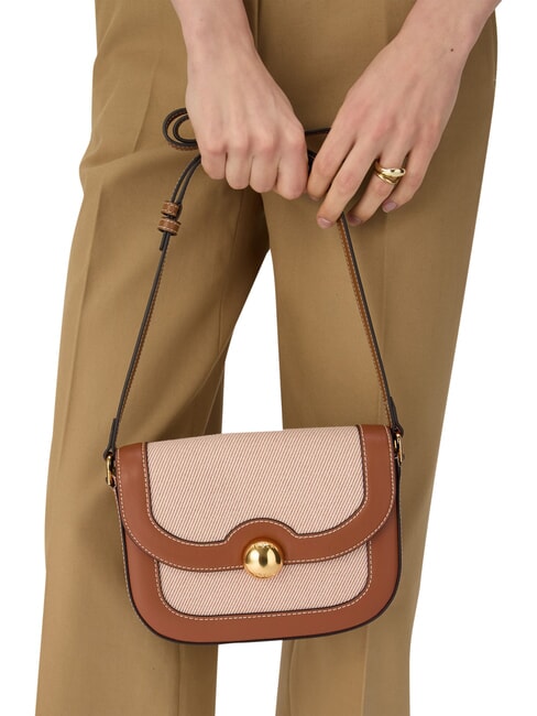 MOONLIGHT Borsa mini a tracolla, in pelle toni cognac - Borse Donna